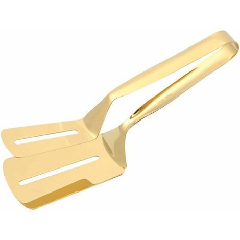 MINKUROW Pinza Per Bistecca, Clip Per Bistecca Per Barbecue, Pinza Per Bistecca In Acciaio Inossidabile, Clip Per Pesce Fritto, Pala Per Bistecca Fritta Per Cucina, Ristorante, Pizza, Barbecue, Pesce 