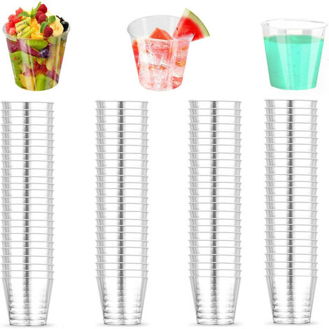 MINKUROW Confezione Da 100 Bicchieri In Plastica Riutilizzabili Da 30 Ml In Plastica Trasparente Per Gadget Per Feste (1/5)