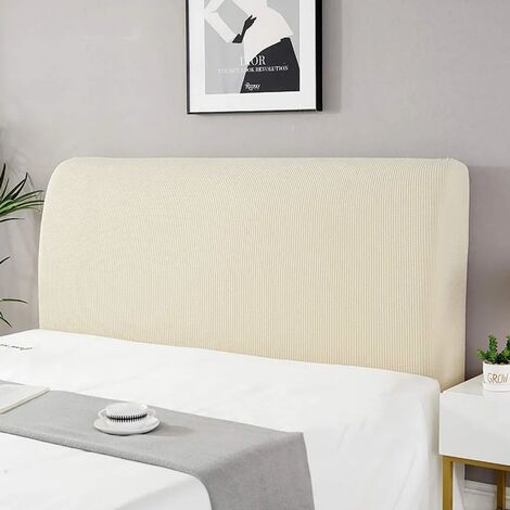 MINKUROW Fodere Per Testiera/Copriletto, Copritestata A Molla In Tinta Unita Copri Testiera Elastico Copri Testiera All-Inclusive Camera Da Letto Replica Giallo Senape Pull150-170