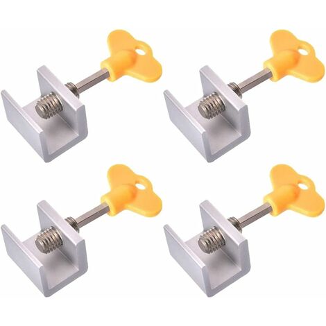 MINKUROW Serrature Per Finestre Scorrevoli Set Di 4 Serrature Per Porte Scorrevoli Regolabili In Lega Di Alluminio Serrature Per Telai Per Porte Di Sicurezza Serrature Di Sicurezza Serratura Per Fines (1/5)