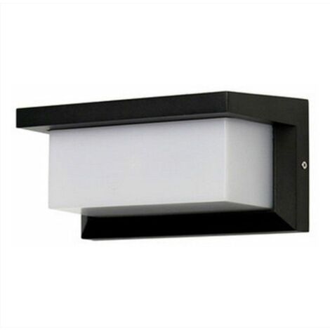 MINKUROW Lampada Da Parete A Led Da 18 W/Illuminazione Esterna/Parete In Alluminio/Rettangolo Impermeabile Ip65, 26 X 12,5 X 12,5 Cm (Bianco Naturale-6000k) (1/5)