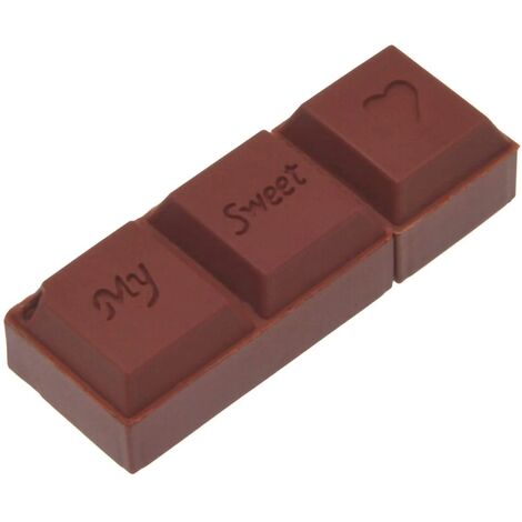 MINKUROW Usb 2.0 Flash Drive Memory Stick In Silicone Chocolate Shape Brown U Disk Storage 64 Gb (1/5)