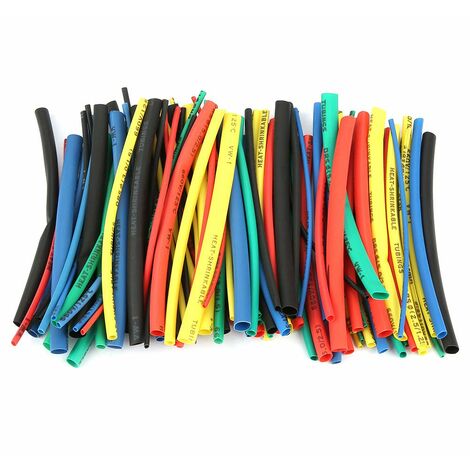 MINKUROW Guaina Termorestringente, Eventronic 280 Pezzi 2:1 Rapporto Guaina Termorestringente, Isolamento Elettrico Kit Guaina Termorestringente (6 Colori / 8 Taglie) (1/5)
