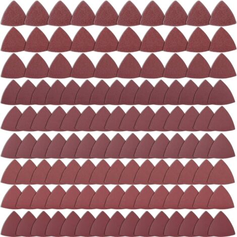 MINKUROW 100 Pezzi Triangolo Abrasivo 80x80x80 Grana 240 Carta Vetrata Per Levigatrice
