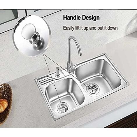 MINKUROW Set Di 2 Filtri Per Lavello Da Cucina In Acciaio Inossidabile Per  La Tua Cucina, Bagno, Diametro 83 Mm