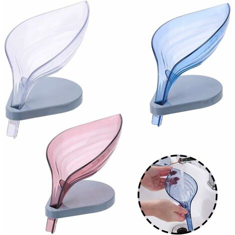 MINKUROW Portasapone In Plastica Portasapone Da Bagno Con Ventose Portasapone Di Scarico Per Spugne E Saponi Nella Cucina Del Bagno (1/5)