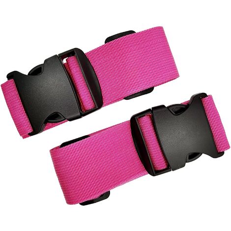 MINKUROW 2 Pezzi Cinghia Per Bagagli Cinghia Per Bagagli Borsa Per Bagagli Cinghia Per Bagagli Cinghia Per Bagagli Lunghi Cinghia Per Bagagli Per Valigie (Rosa) (1/5)