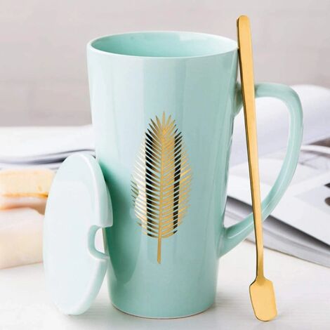 MEA LIVING Tazza Da Caffè Con Scritta 500 Ml Bianco Blu A
