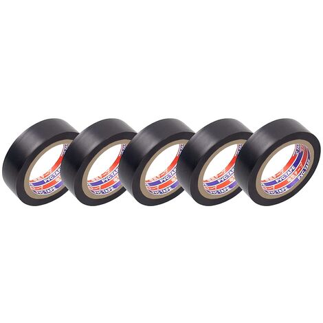 MINKUROW 10 Pezzi Nastro Isolante Elettrico Nero Reggiatura E Fissaggio Cavi Elettrici Rotoli Isolamento Termico In Pvc Per Riparazione Auto, Bici, Fai Da Te, Condotto Elettricista (3 Cm Di Larghezza (1/5)