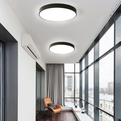 Lampada Plafoniera Esterno LED Soffitto Luce Naturale 12W Sensore  Crepuscolare - Area Illumina