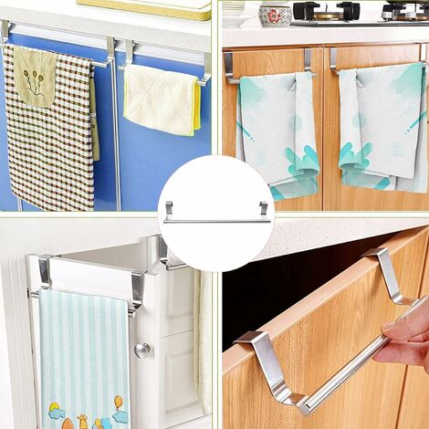 mDesign Porta asciugamani cucina – Porta strofinacci doppio da a…