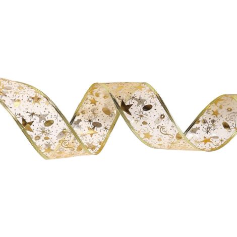 MINKUROW Decorazioni Natalizie Placcatura In Oro Chiaro A Led Nastro A Doppio Strato Luci Natalizie Decorazioni Per L'albero Di Natale Nastro Luminoso (1/5)