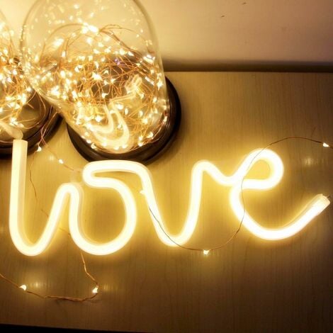 MINKUROW Love Led Signs Love Neon Signs Alimentato A Batteria Love Led  Signs Per La Decorazione