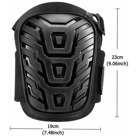 Ginocchiere da lavoro in gomma morbida con cinghia regolabile