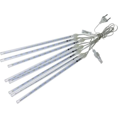 MINKUROW Meteor Shower Rain Lights 30cm 10 Tubi Led Meteor Lights Pioggia Che Cade Lucine Per Albero Di Natale Festa Festa Patio Decorazione Natalizia (Luce Rossa) (1/5)