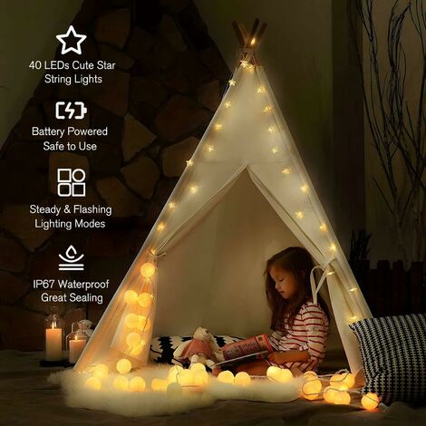 Confezione 4 LED FUOCO con filo, Illuminazione Presepe LED