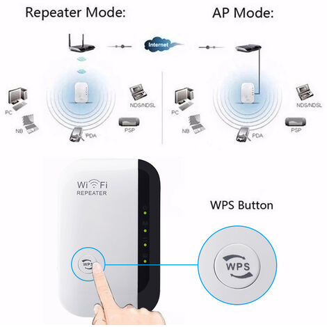 MINKUROW Ripetitore Wifi Mini Ripetitore Wireless 300mbps Adattatore Wireless  Ripetitore Wireless Ripetitore Wireless, Antenne Standard Integrate