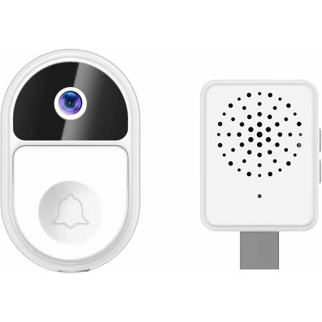 MINKUROW Campanello senza fili con campanello per interni Wifi Campanello video Funzione di cambio voce audio bidirezionale (1/5)
