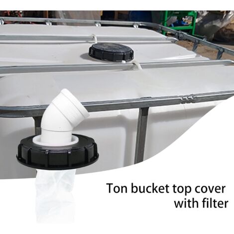 FN-Technik Coperchio Filtro Per IBC DN 150 Con Sacchetto In Feltro 100 µm – Per Acqua Piovana E Alimentare