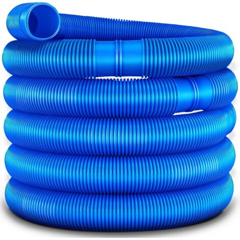 Tubo per piscina 6 m / 32 mm  Flessibile Con Maniche Per Stagno  Tubo Solare Per Piscine E Stagni  Tubo di aspirazione  Tubo Per Pompa  Tubo da giardino flessibile blu (1/5)