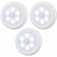 MINKUROW Luce Con Sensore Di Movimento Luce Notturna A Led A Batteria Luci Per Scale Luci Dell'armadio Sotto Le Luci Dell'armadio Lampada Da Attaccare Ovunque Per Casa, Cucina, Armadio, Scale, Bagno (