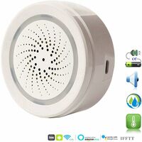MINKUROW Smart Wifi Sensore Di Temperatura E Umidità Per Interni Ed Esterni Compatibile Con Alexa Google Home.