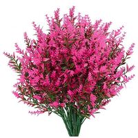 MINKUROW 10 Mazzi Di Fiori Artificiali Di Lavanda 10 Mazzi Di Fiori Artificiali Poster Da Gioco (Rosa)