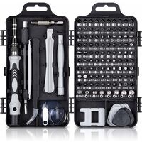 MINKUROW 115 in 1 kit di cacciaviti di precisione, kit di cacciaviti di precisione magnetici portatili strumenti di riparazione per computer/laptop/iPhone/occhiali/orologio/smartphone nero
