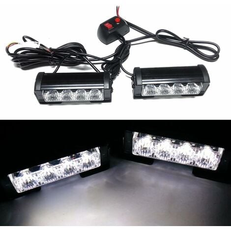 8W 24 Leds Penetration Lights Stroboskoplicht 7 Modi Blinklichter für Auto  LKW Fahrzeug SUV Lampe zur