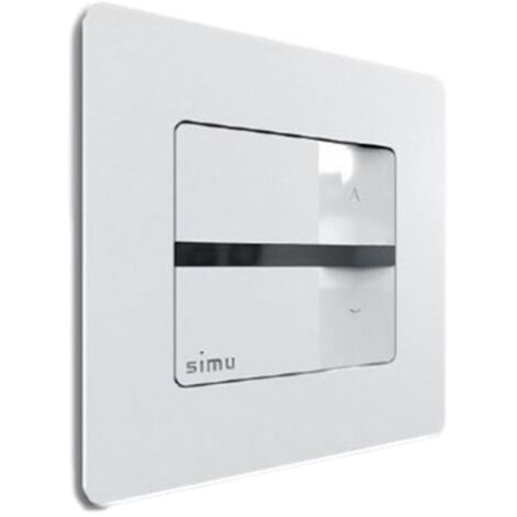 Télécommande murale 1 canal 433,42 MHz – Alimentation pile 3V CR2430 – Indice de protection IP30 – Pour motorisations compatibles – Simu
