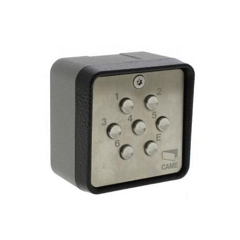 Came – Clavier à code filaire – Contrôle d'accès sécurisé – Alimentation 12-24V AC/DC – Dimensions 70x70x64mm – Installation facile - S7000