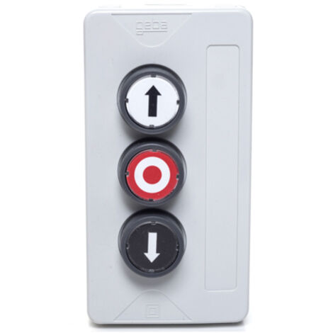 Geba – Boîte à boutons KDT 3 – Interrupteur filaire pré-câblé pour fermetures à rideaux – Boîtier en ABS IP54 (1/2)