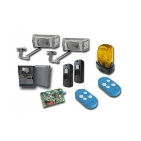 Came – Kit de motorisation pour portail battant jusqu'à 4 m – Moteur 24V DC – Charge max 400 kg – Technologie Adaptive Speed – 8K01MB017