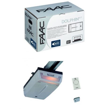 Faac – Motorisation électromécanique DOLPHIN D1000 24V – Force de traction 1000N – Pour porte sectionnelle jusqu'à 5m x 3.80m