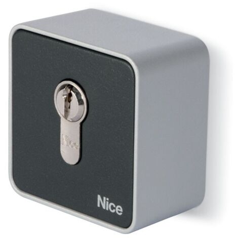 Nice – Contacteur à clé EKSEU – Mode de pose électricité – Cylindre européen – Boîtier anti-effraction métal – Dimensions 70x43x70mm
