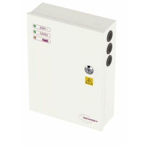 Alimentation à découpage 12VDC 5 A dans coffret métallique - SEWOSY -