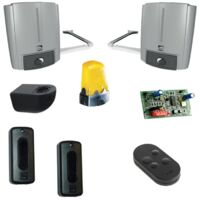 Came – Kit de motorisation portail battant – Moteur 230V pour vantaux jusqu'à 2.3m ou 300kg – Bras articulé avec armoire de commande ZF1N
