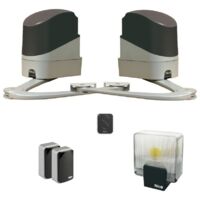 Nice – Kit de motorisation de portail battant 24V – Charge max 200 Kg – Longueur vantail 2m – Ouverture rapide < 15s – POP7124KCE