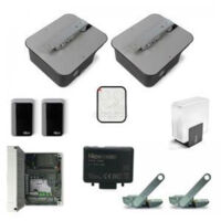 Nice – Kit de motorisation enterrée 24V pour portails battants jusqu'à 3m et 300Kg – Moteur étanche IP67 – Installation simple avec débrayage