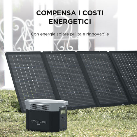 Pannello solare flessibile EcoFlow da 100 W con impermeabilità IP68 e  moduli solari ad alta efficienza per tetti, camper e altro ancora