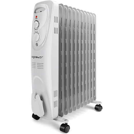 Chauffage électrique avec thermostat, radiateur à huile 600 watts/800  watts/1000 watts, radiateur électrique à économie d'énergie,pour pièces  jusqu'à