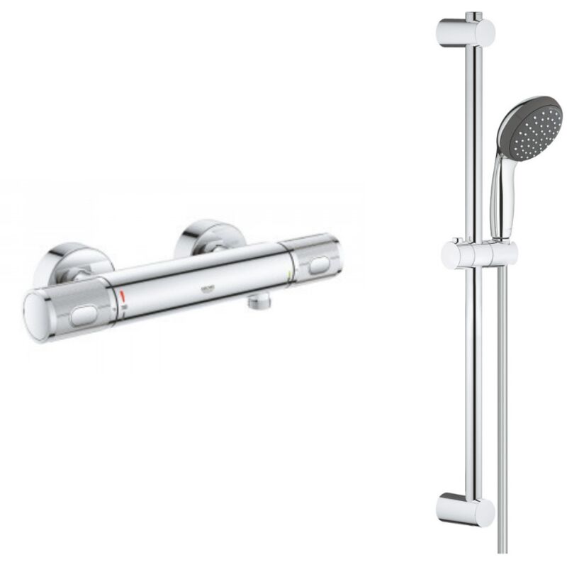 Conjunto de ducha termostática GROHE Clova 260 cromado