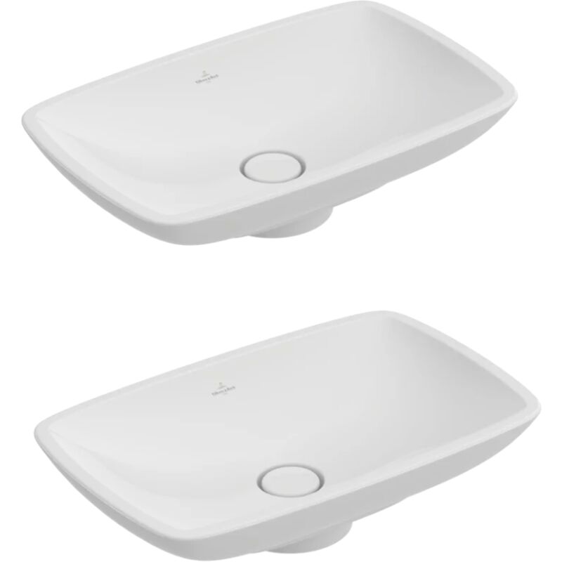 IDEAL STANDARD Juego de dos lavabos rectangulares sobre encimera 58 ...