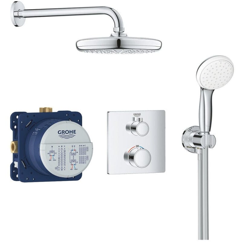 Sistema de ducha empotrada Grohe Grohtherm SmartControl con ducha de agua  caliente Rainshower 310 SmartActive