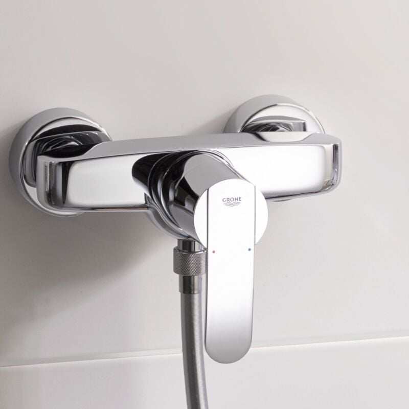 Columna de ducha Grohe Vitalio Start System 160 con limpiador de grifo Grohe  GroheClean