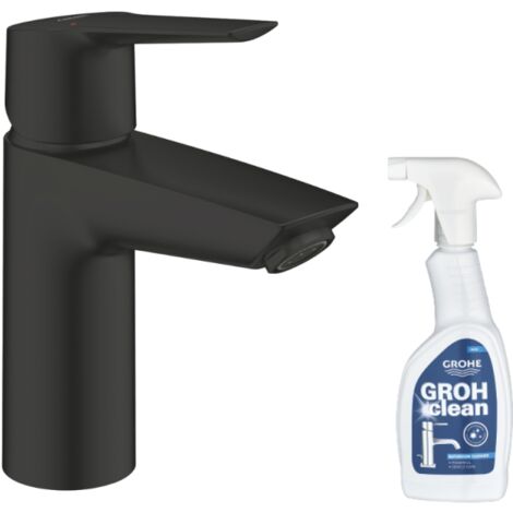 GROHE Start mezclador de lavabo negro S + limpiador GrohClean (1/5)