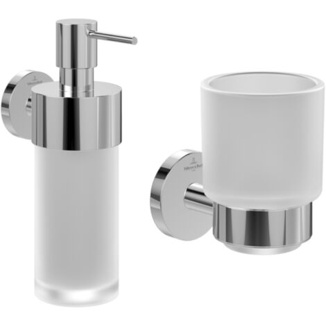 Portavasos + Dispensador de jabón VILLEROY & BOCH Elements Tender (1/5)