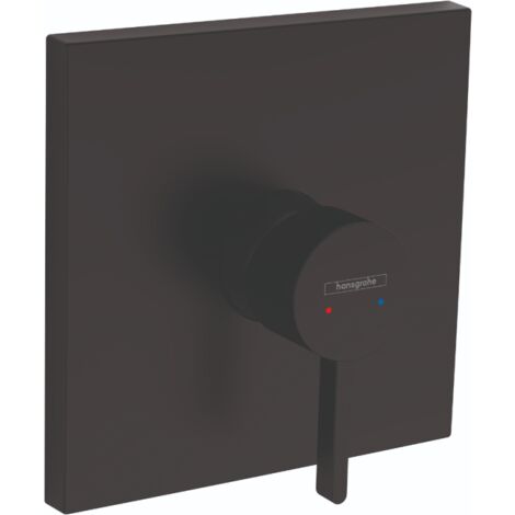 Grifo mecánico empotrado para fachada HANSGROHE Finoris Negro mate (1/3)