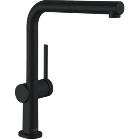 Grifo de cocina con ducha HANSGROHE Talis M54 270 negro mate