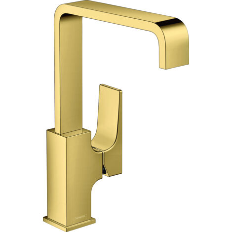 HANSGROHE Metropol 230 mezclador de lavabo, manecilla, desagüe Push-Open, aspecto dorado pulido